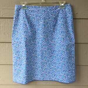 FADED GLORY Floral Blue Skirt